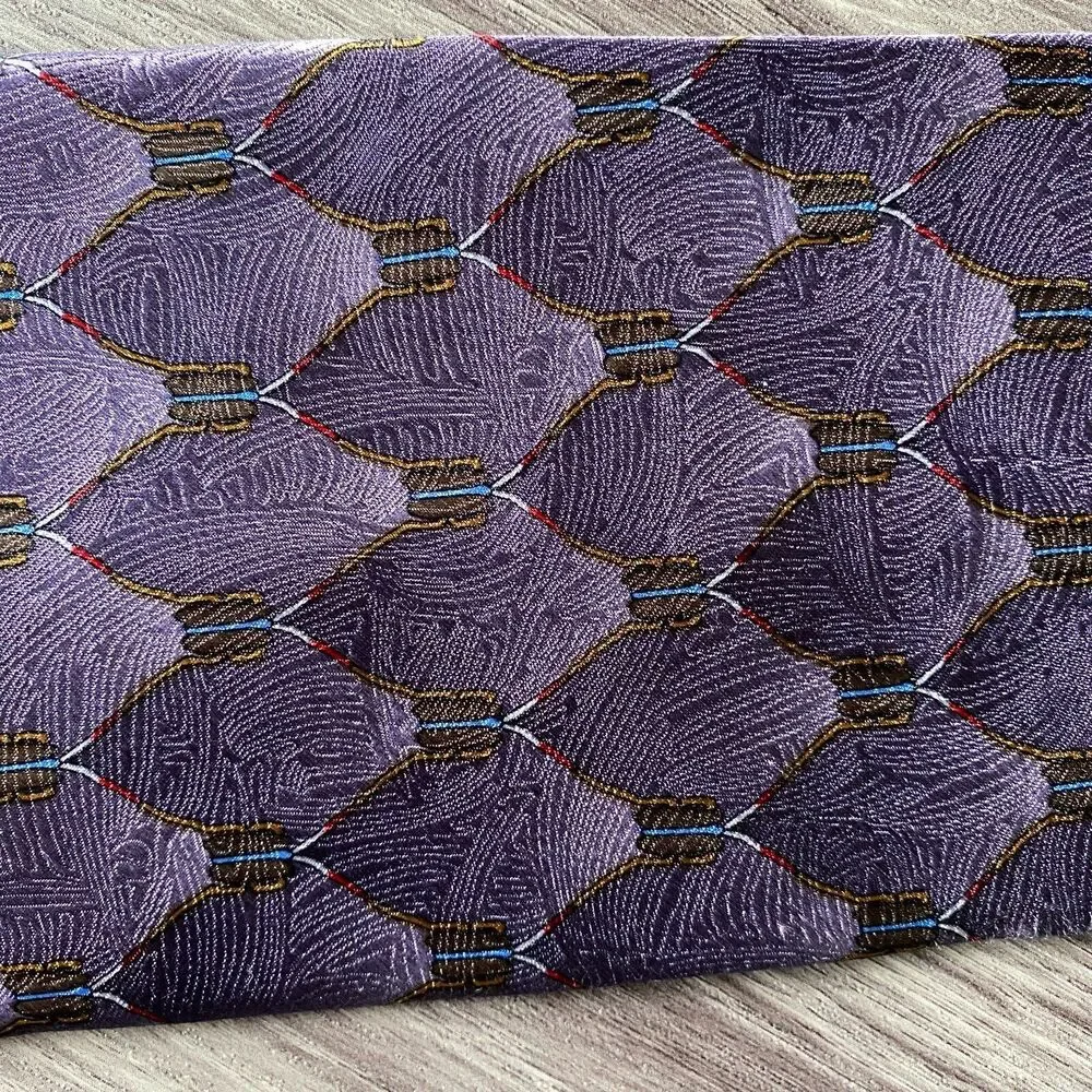 Karen Bierce The Nature Conservancy Pycanum Bug Men's Purple Necktie Handmade